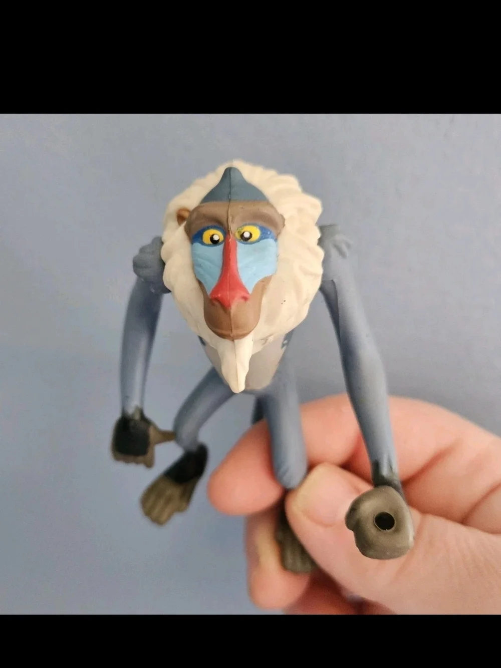 Vintage 1994 Disney Lion King RAFIKI Action Figure Burger King Toy - Arms Move!